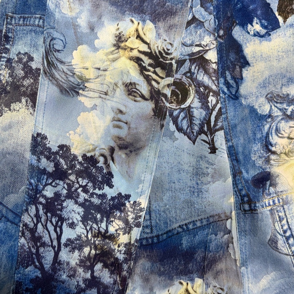 Anthropologie Blue Floral-Print Backless Midi Dress - Picture 11 of 13